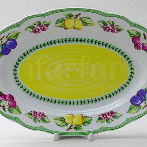 Блюдо овальное Летний сад Роза