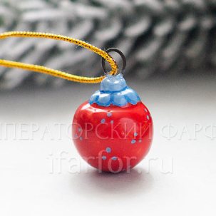 Елочная игрушка Шарик Шарик красный