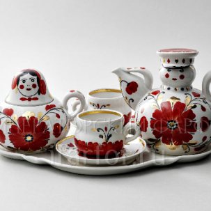 Сервиз с подносом Веселушки 2/7 Ладушки
