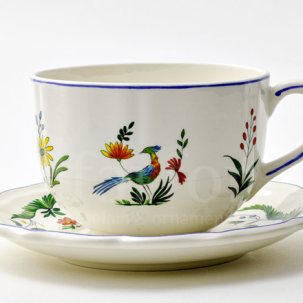 Чашка с блюдцем чайная OISEAUX PARADIS 1/2 GIEN Рошель