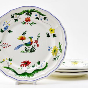 Набор тарелок столовый OISEAUX PARADIS GIEN Рошель