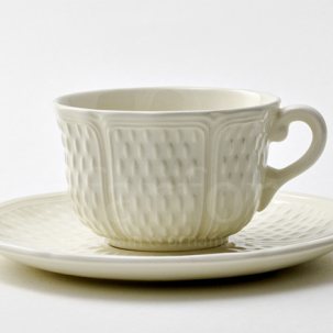 Чашка с блюдцем чайная PONT AUX CHOUX WHITE 1/2 GIEN Прованс