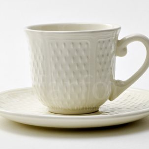 Чашка с блюдцем чайная PONT AUX CHOUX WHITE 1/2 GIEN Прованс
