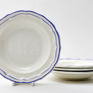 Набор тарелок глубоких FILET BLEU GIEN Рошель