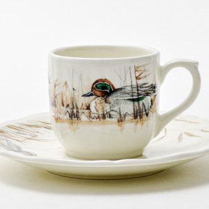 Чашка с блюдцем кофейная SOLOGNE 1/2 GIEN Рошель