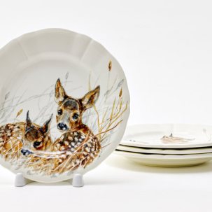 Набор тарелок столовый WILDLIFE YOUNG SOLOGNE GIEN Рошель