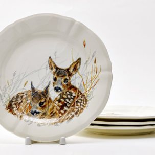 Набор тарелок десертный WILDLIFE YOUNG SOLOGNE GIEN Рошель
