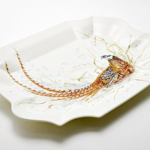 Блюдо прямоугольное PHEASANT SOLOGNE GIEN Рошель