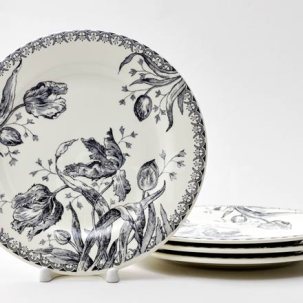 Набор тарелок десертный TULIPES NOIRES GIEN Шампань