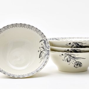 Набор салатников столовый TULIPES NOIRES GIEN Шампань