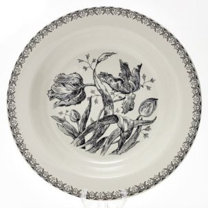 Блюдо круглое TULIPES NOIRES GIEN Шампань