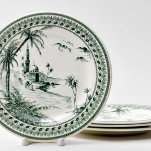 Набор тарелок столовый VUE ORIENT DEPAREILLEES GIEN Шампань