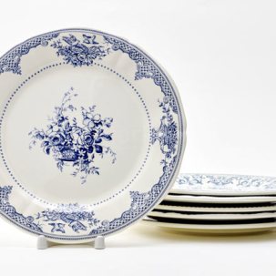 Набор тарелок столовый DEPAREILLEES BLEU GIEN Шампань