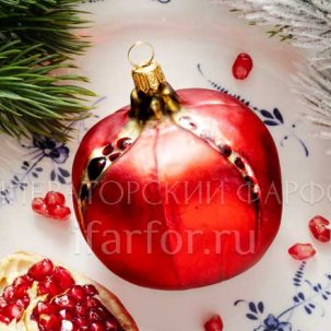 Елочная игрушка Ягоды и фрукты. Гранат