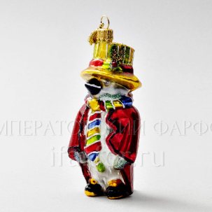 Елочная игрушка в подарочной коробке 210х130мм Мистер Пингвин