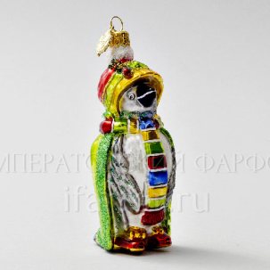 Елочная игрушка в подарочной коробке 210х130мм Миссис Пингвин