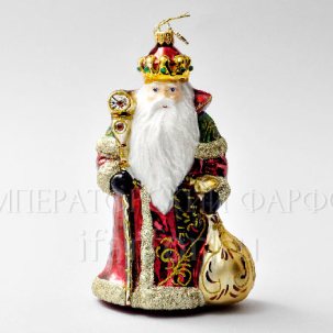 Елочная игрушка в подарочной коробке 210х130мм Королевский Дед Мороз 111 x 187 мм.