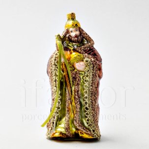 Елочная игрушка в подарочной коробке Волхвы. Каспар 65 x 145 мм.