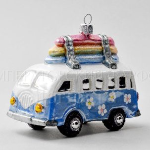 Елочная игрушка Автобус 113 x 102 мм.