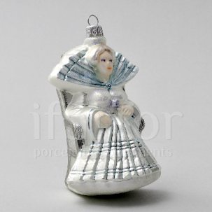 Елочная игрушка Снежная королева голубая