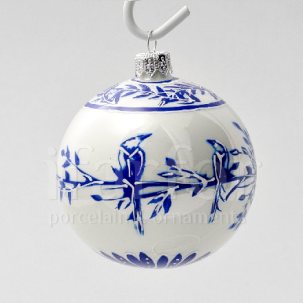 Елочная игрушка Шар Holland. Птицы на ветке