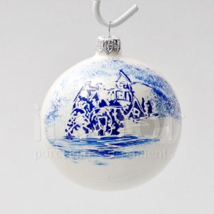 Елочная игрушка Шар Holland. Зимний замок