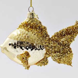 Елочная игрушка Золотая рыбка