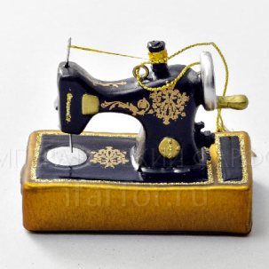Елочная игрушка Ретро Техника. Швейная машина