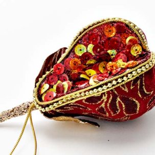 Елочная игрушка Бусина Груша