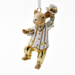 Елочная игрушка Танцующий мышонок