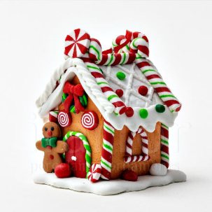 Елочная игрушка Пряничный домик 1