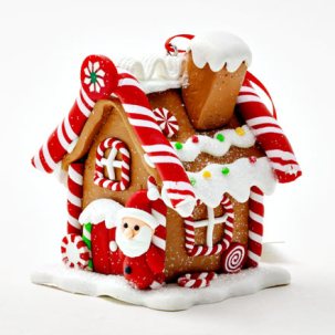 Елочная игрушка Рождественский пряничный домик 1