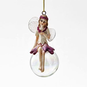 Елочная игрушка Фея на мыльном пузыре 1