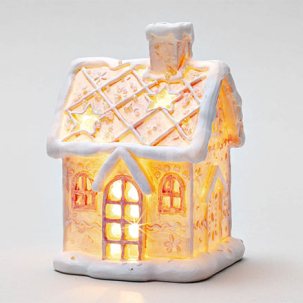 Новогоднее украшение Светящийся пряничный домик 2 LED