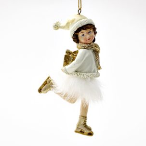 Елочная игрушка Девочка на коньках 2