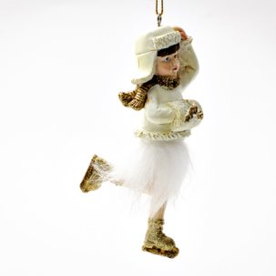 Елочная игрушка Девочка на коньках 3