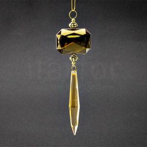 Елочная игрушка Ювелирная подвеска золотистая 2