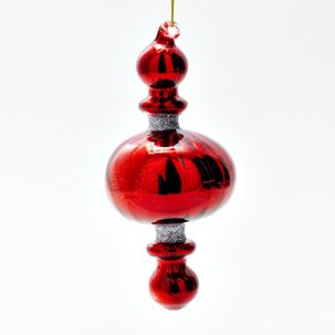 Елочная игрушка Веретено 1 Красное