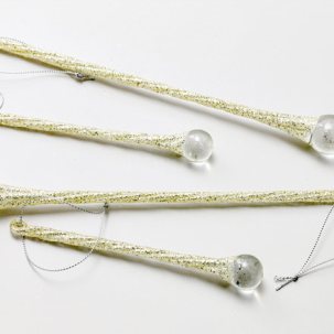 Набор елочных игрушек в подарочной коробке Ледяная капель Подвеска