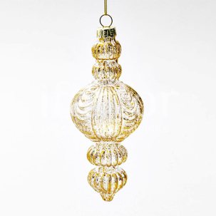 Елочная игрушка Веретено 1 Золотое