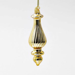 Елочная игрушка Веретено 1 Золотое