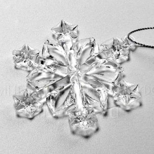 Елочная игрушка Плоская снежинка Рисунок 2