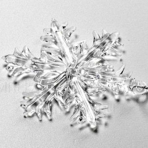 Елочная игрушка Плоская снежинка Рисунок 3