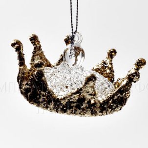 Елочная игрушка Корона Золотая