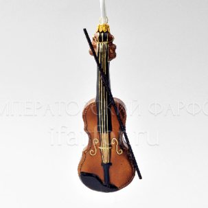 Елочная игрушка Музыкальные инструменты. Скрипка 60 x 153 мм.