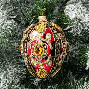 Елочная игрушка Яйцо Фаберже Яйцо Фаберже королевское среднее