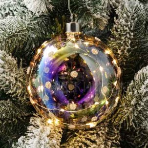 Елочная игрушка Светящийся шар 20LED 120 x 140 мм.