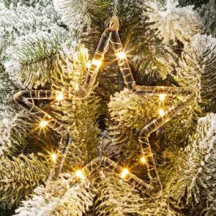 Елочная игрушка Светящаяся звезда 10LED