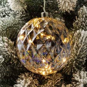 Елочная игрушка Светящийся шар 10LED