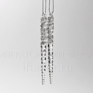 Елочная игрушка Сосулька 2/2 Сосулька серебристая